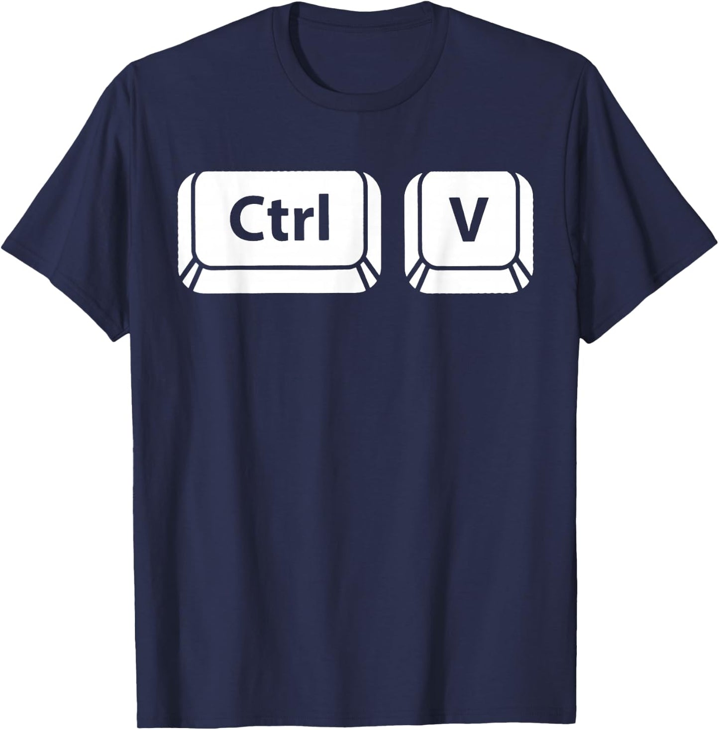 Ctrl+v and Ctrl+c set for parents and children T-Shirt - T-Shirt | Navy