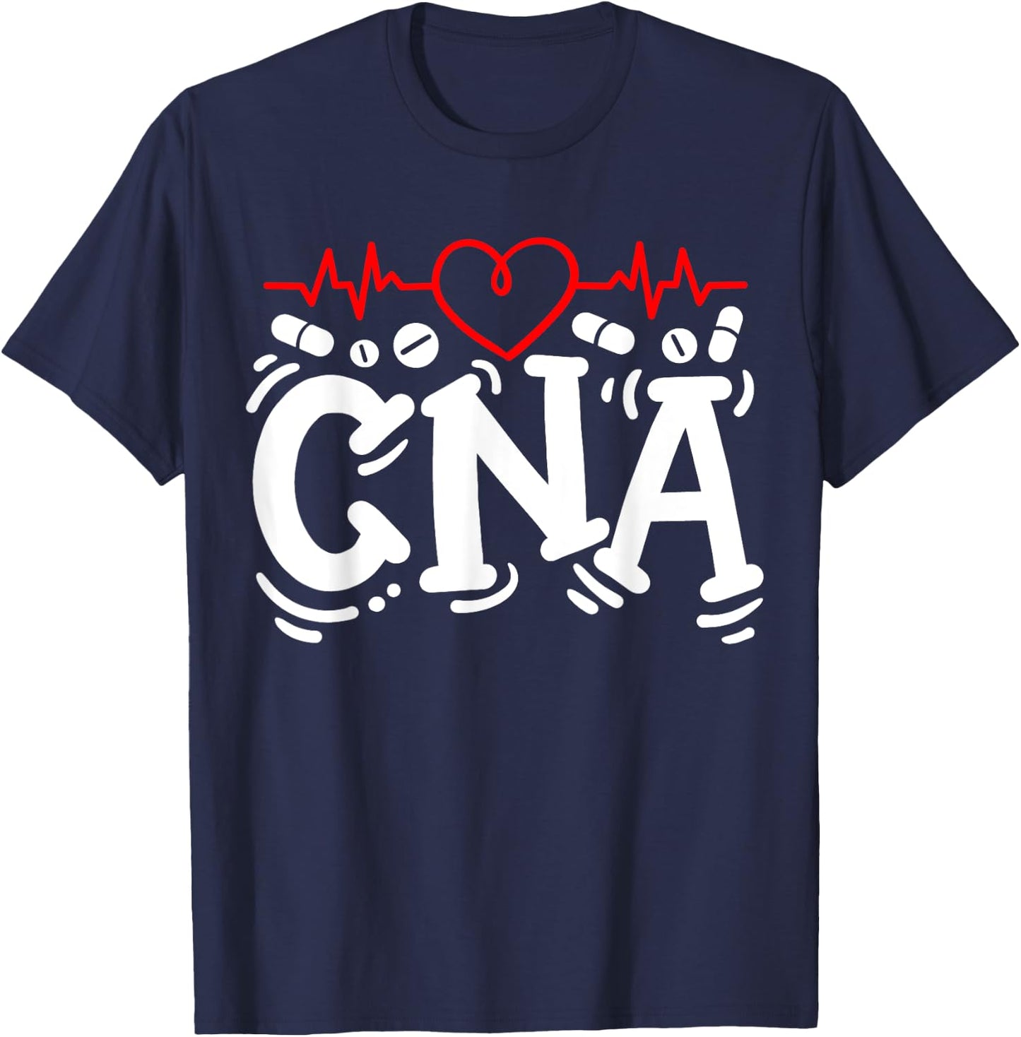 CNA Certified Nursing Assistant T-Shirt - T-Shirt | Navy