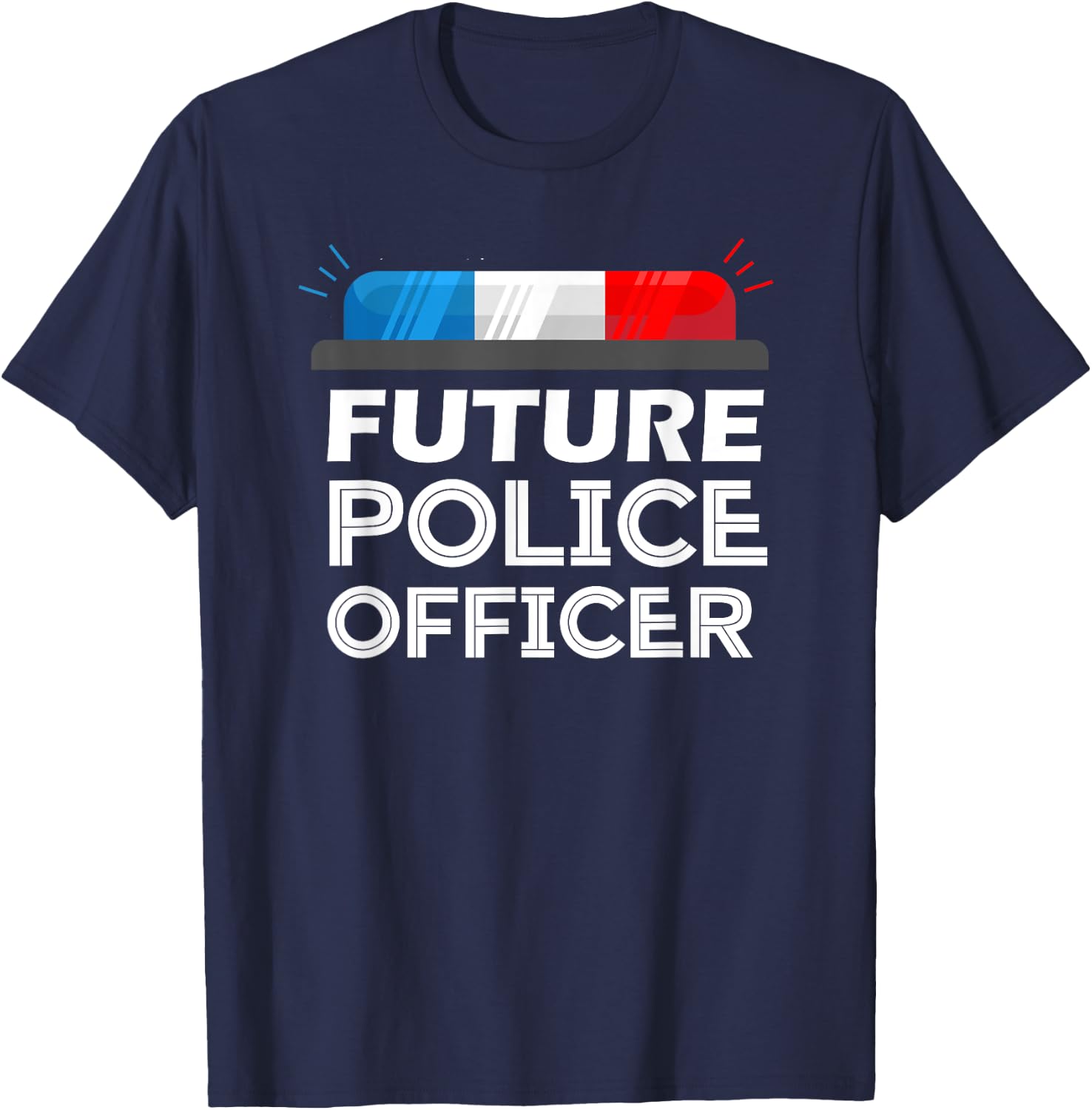 Inspiring Saying Future Police Officer Kids Sheriff Boys Gag T-Shirt - T-Shirt | Navy