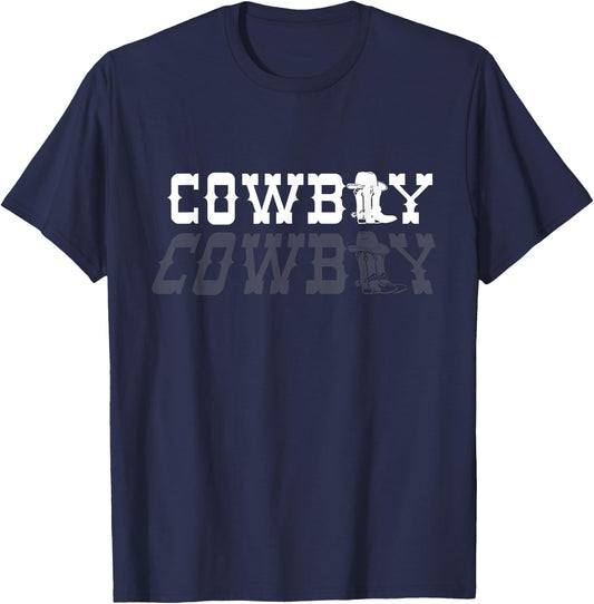 Cowboy Rodeo Horse Country T-Shirt - T-Shirt | Navy