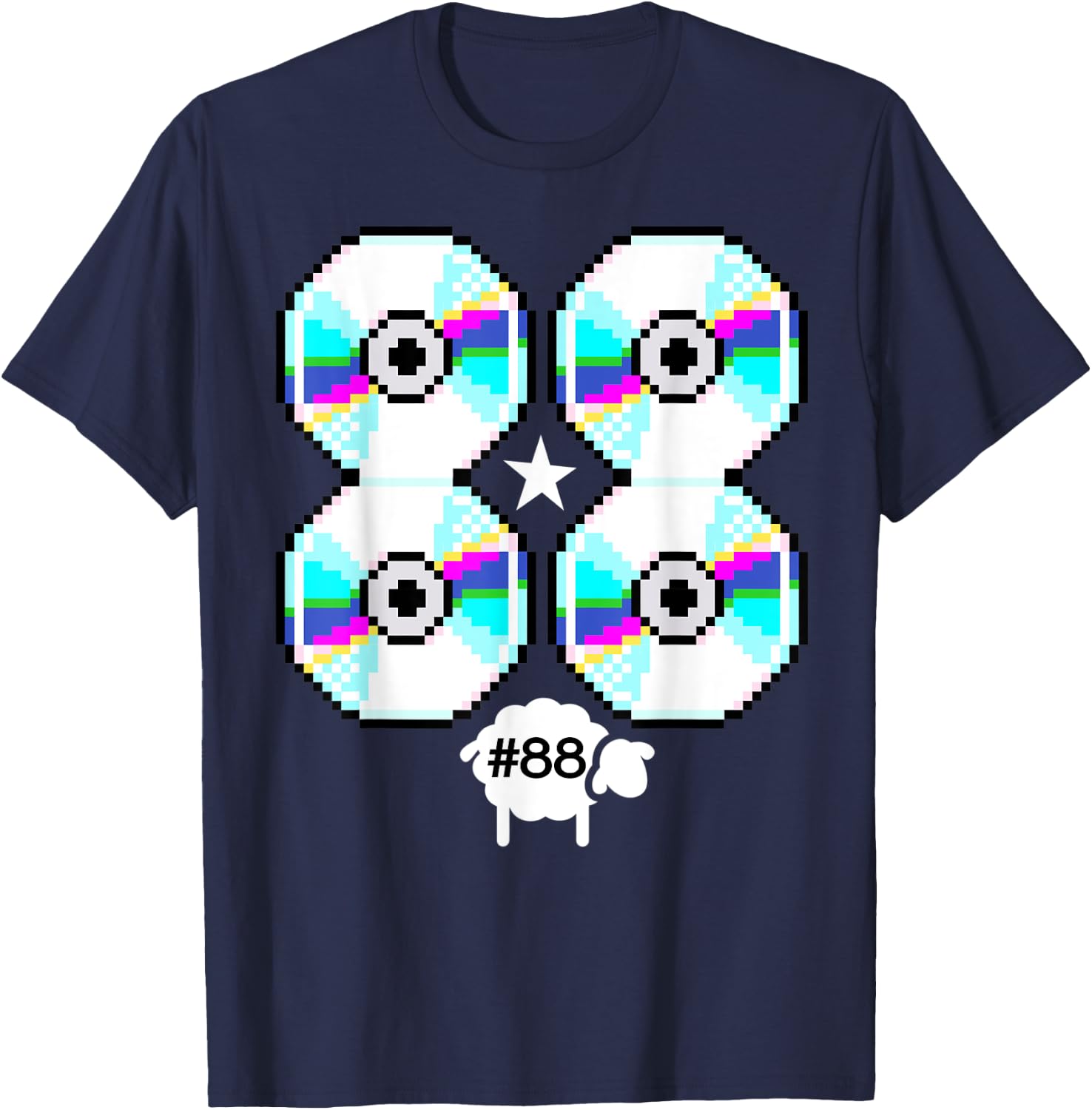 Funny cd vintage lamb T-Shirt - T-Shirt | Navy