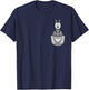 Harpy Eagle In Pocket Raptor Birds Bird Lover Harpy Eagle T-Shirt - T-Shirt | Navy
