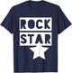 Rock Star. Monochrome Kids For Rock 'n' Roll Boys & Girls T-Shirt - T-Shirt | Navy