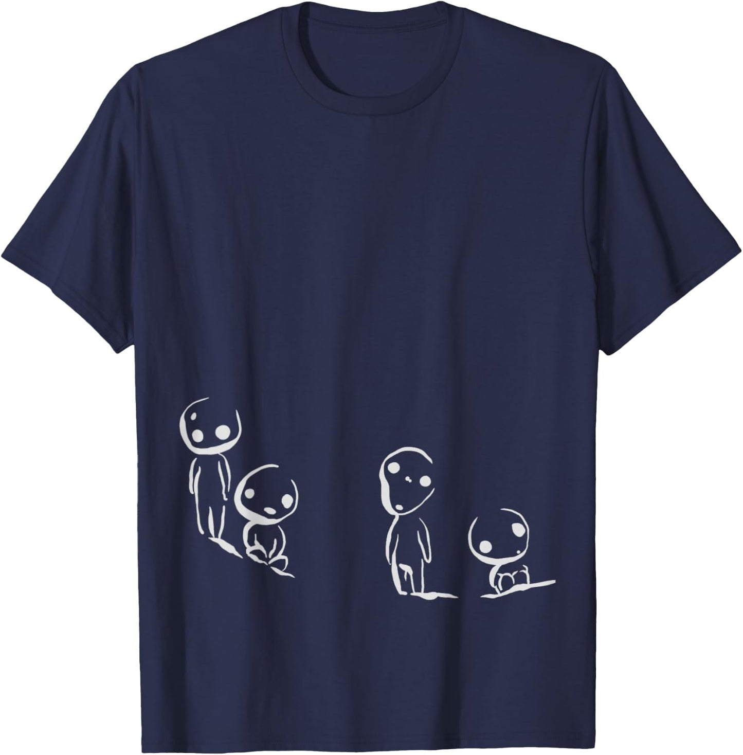 Kodama Fan Forest Spirit T-Shirt - T-Shirt | Navy