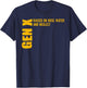 Gen X Raised on Hose Water and Neglect Funny Gen X T-Shirt - T-Shirt | Navy