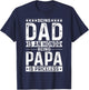 Grandpa Shirt Honor to be Dad Being a Papa is Priceless T-Shirt - T-Shirt | Navy