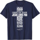 Dear Person Behind Me - I Hope You Know Jesus Loves You T-Shirt - T-Shirt | Navy