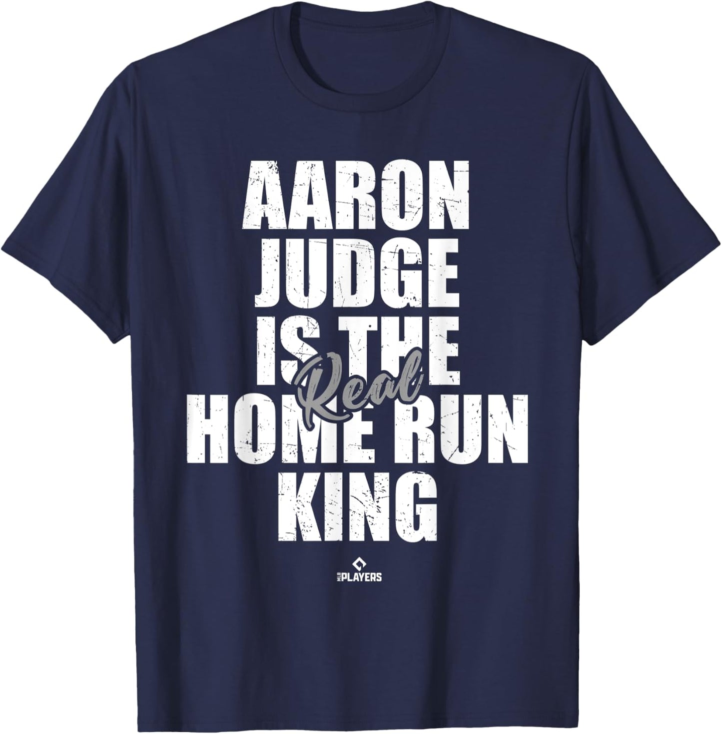 Real Home Run King Aaron Judge New York MLBPA T-Shirt - T-Shirt | Navy