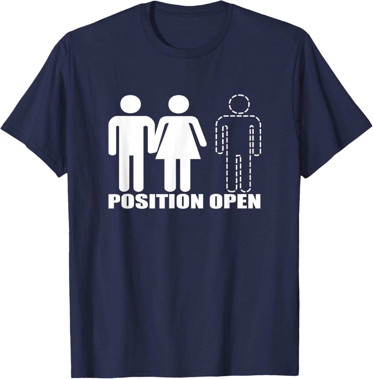 Position open - Male Female Male - Swingers T-Shirt - T-Shirt | Navy