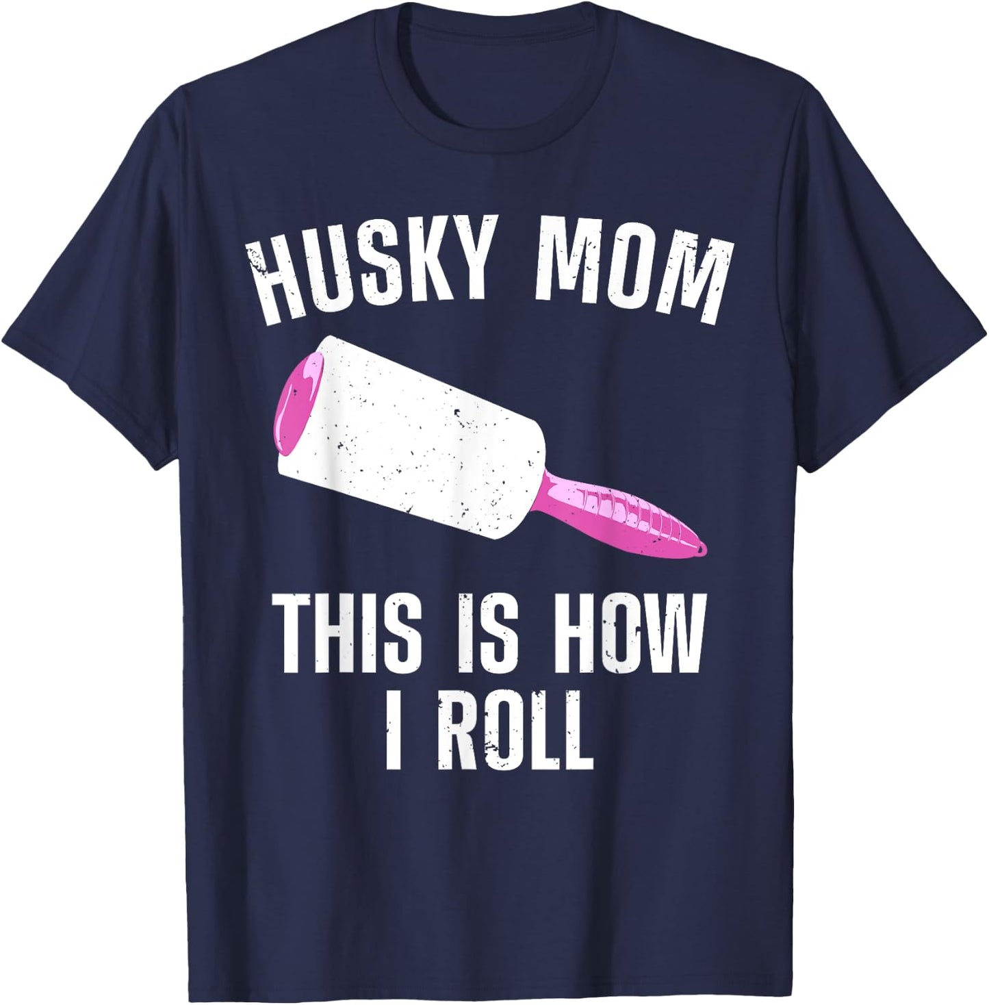 Best Husky Mom Girls Alaskan Siberian Huskies Dog T-Shirt - T-Shirt | Navy