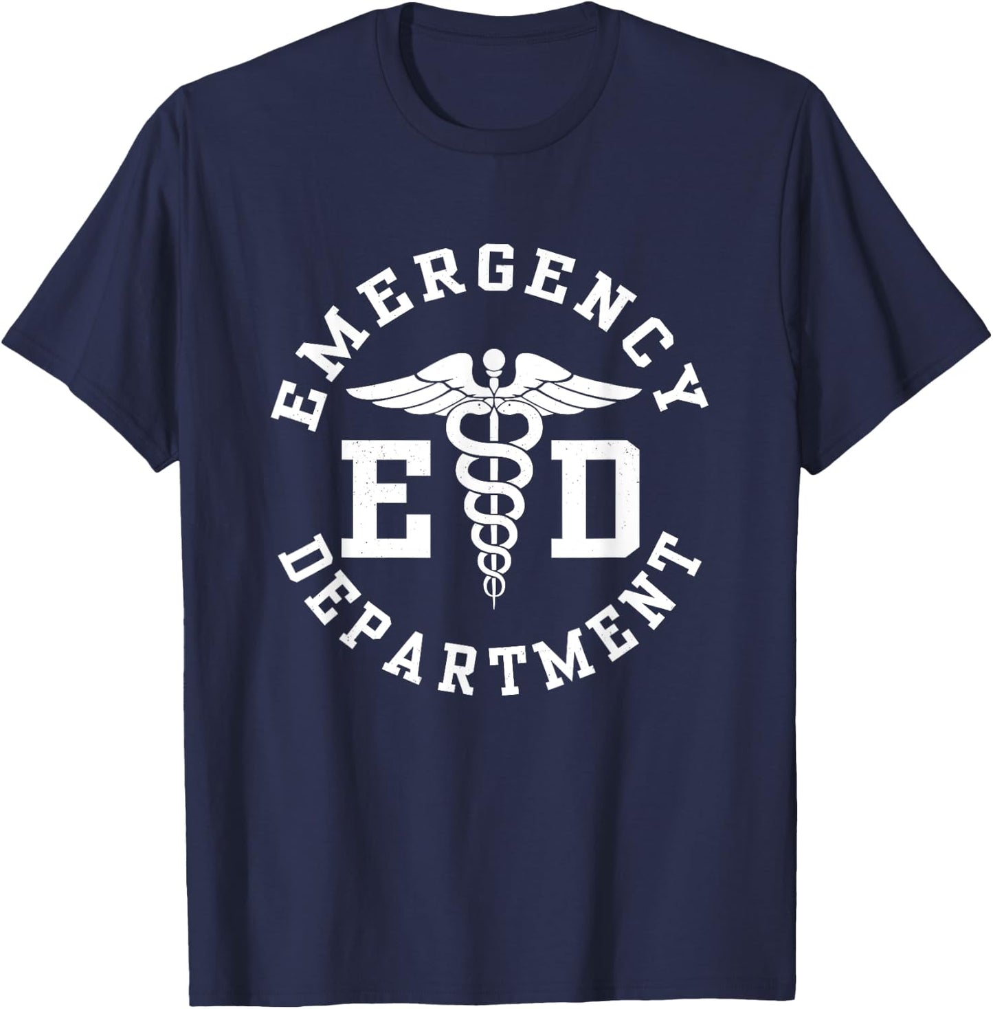 Care Giver RN Emergency Nurse Graduation ED Techs Department T-Shirt - T-Shirt | Navy