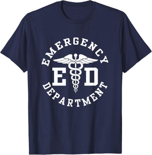 Care Giver RN Emergency Nurse Graduation ED Techs Department T-Shirt - T-Shirt | Navy