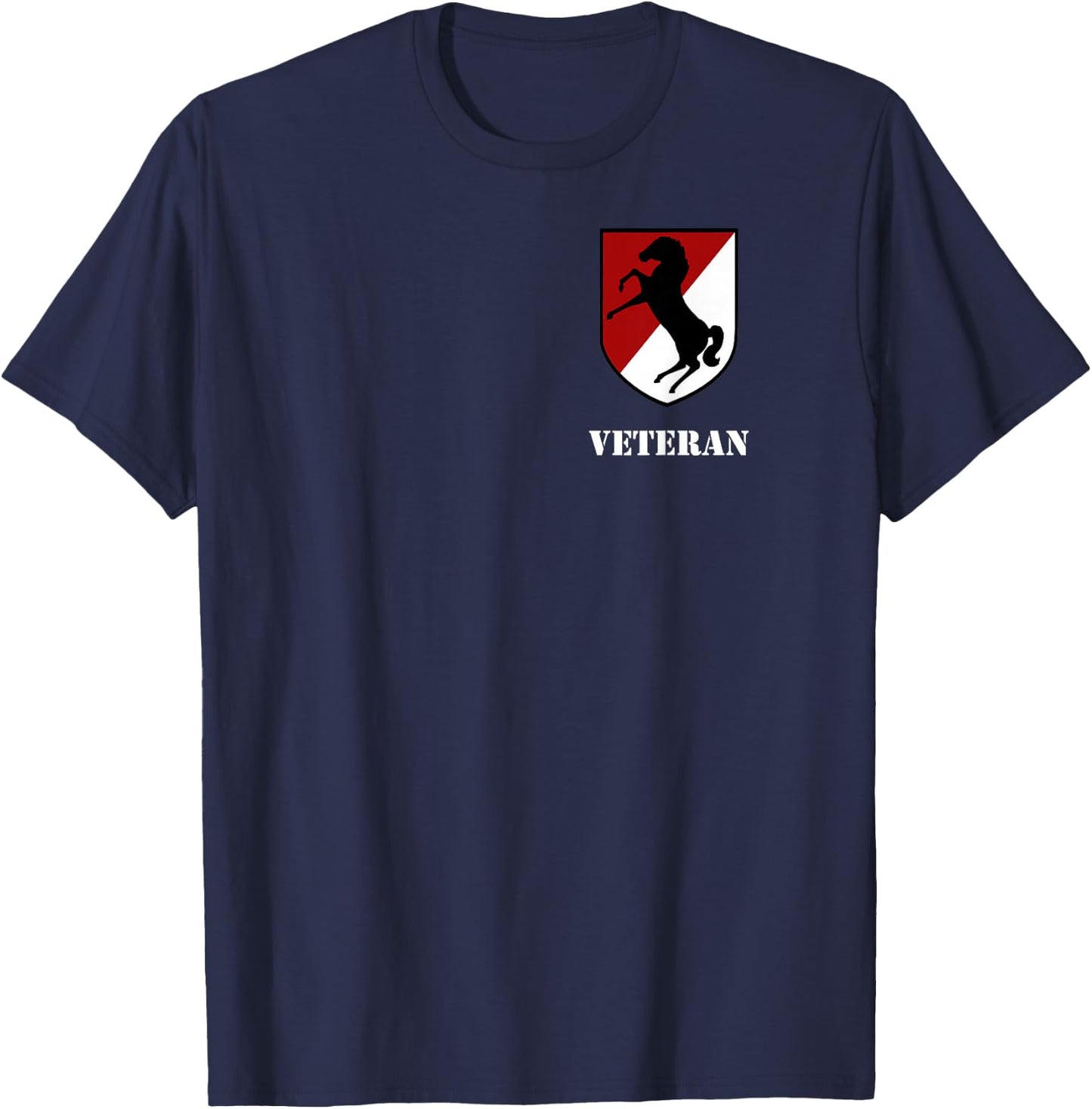 11th Armored Cavalry Regiment - 11th ACR Veteran T-Shirt - T-Shirt | Navy