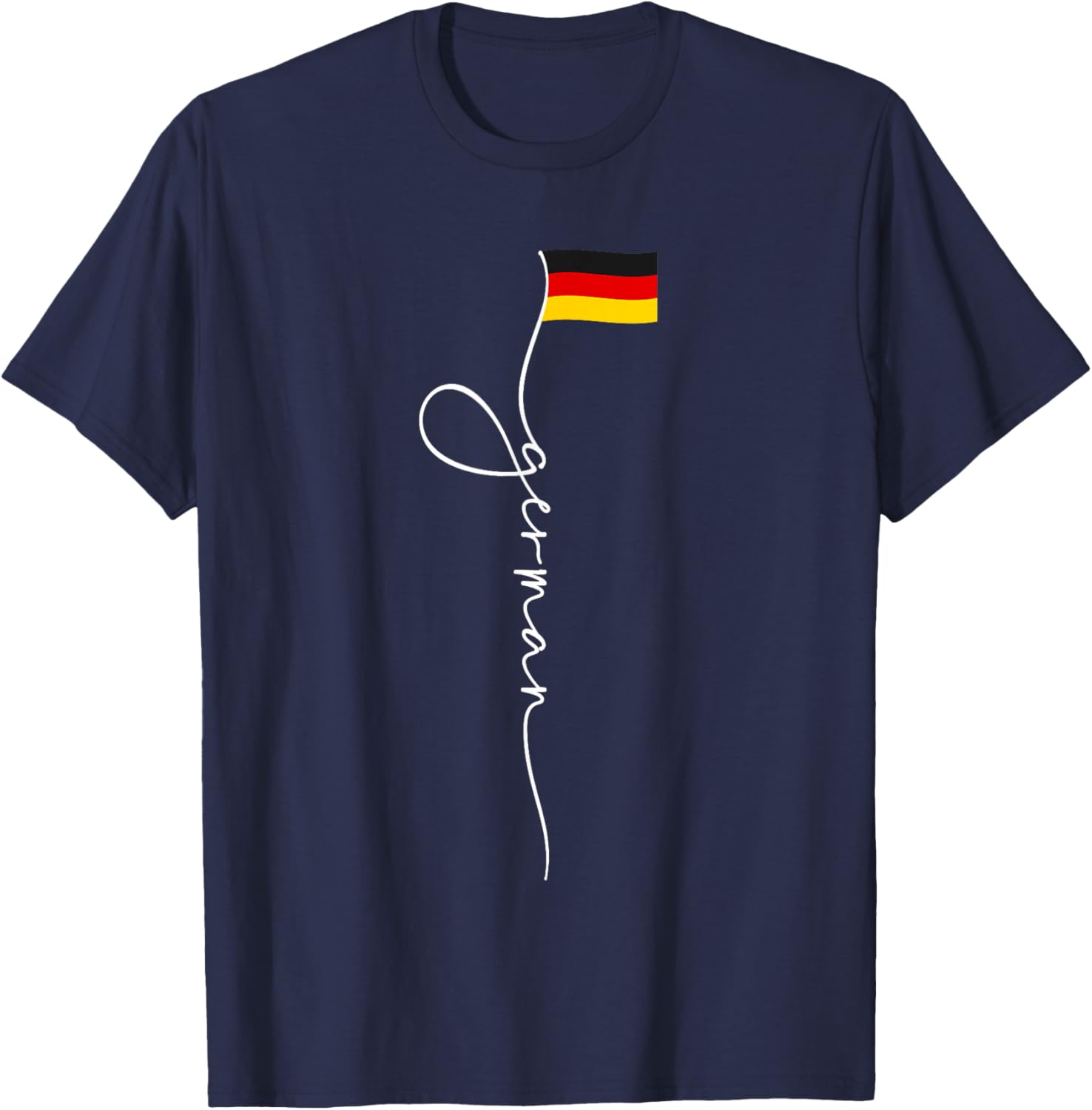 Germany Signature German Flag T-Shirt - T-Shirt | Navy