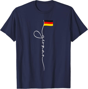 Germany Signature German Flag T-Shirt - T-Shirt | Navy
