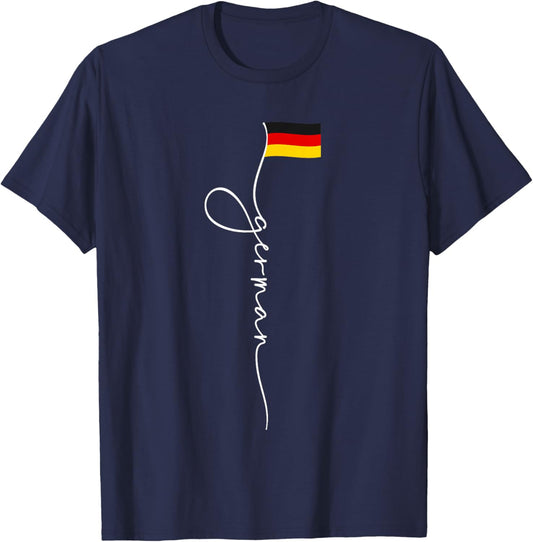 Germany Signature German Flag T-Shirt - T-Shirt | Navy