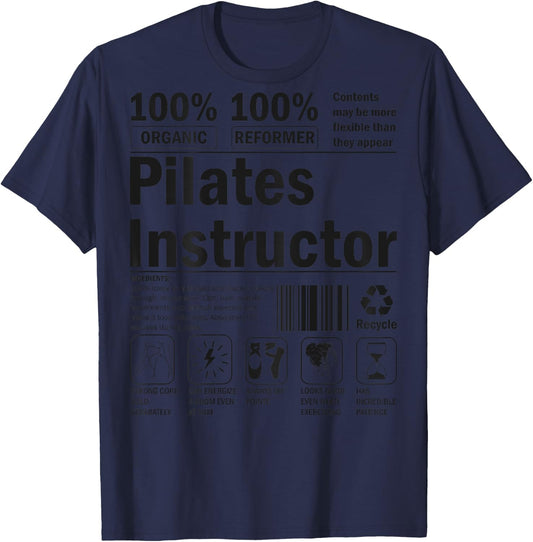 Funny Contrology Instructor Pilates Lover Workout T-Shirt - T-Shirt | Navy