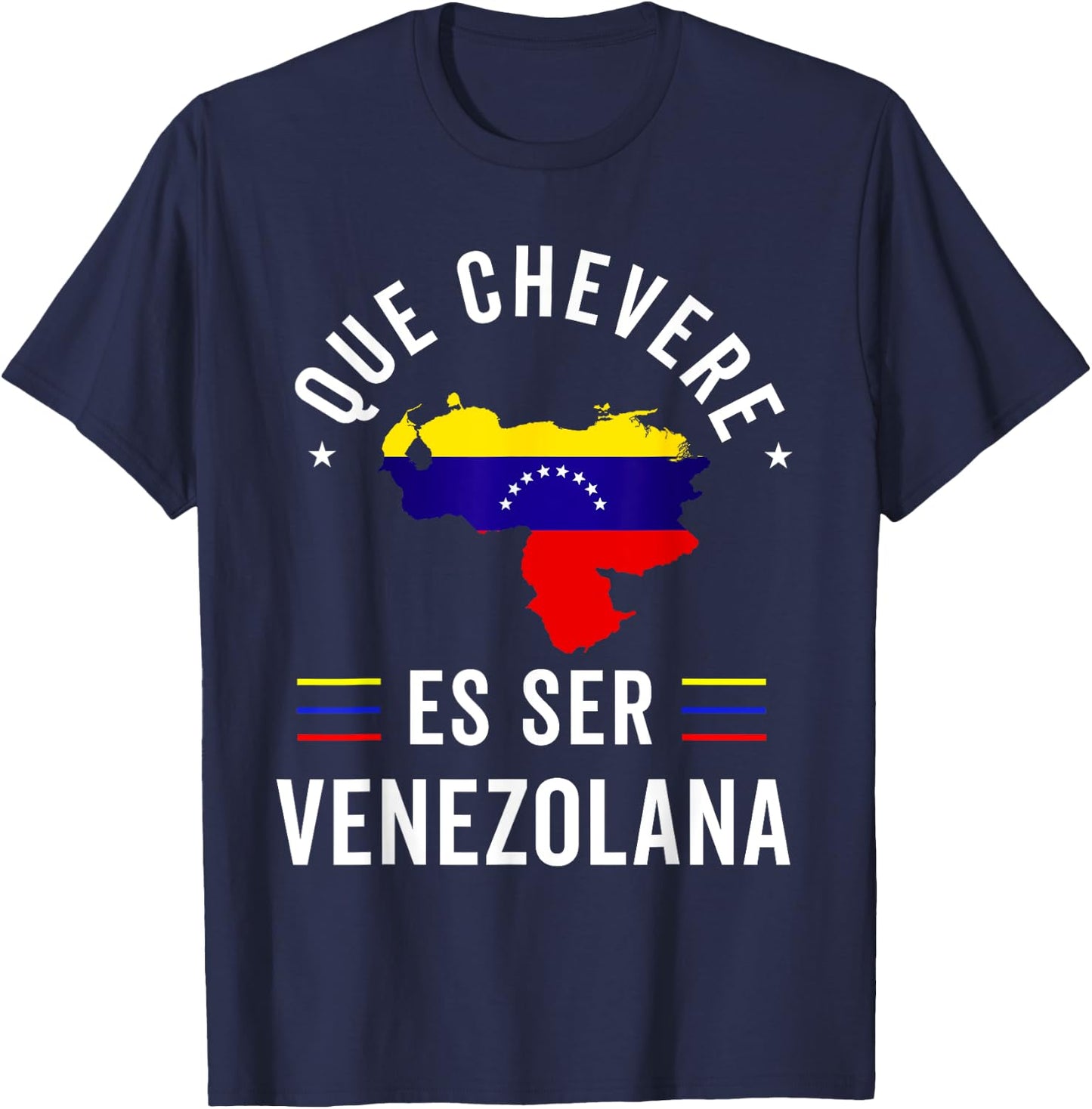 Venezuela Flag Pride Bandera Venezolana Camiseta Mujer Girl T-Shirt - T-Shirt | Navy
