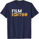 Filmeditor Video director Cameraman Filmmaker T-Shirt - T-Shirt | Navy