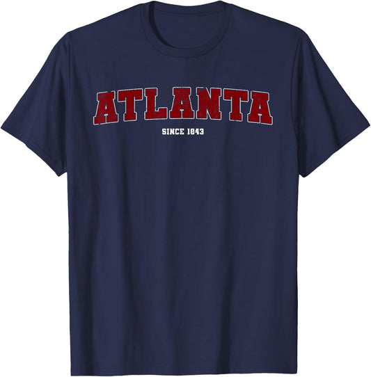 Atlanta City Design ATL Atlantan Women Men T-Shirt - T-Shirt | Navy