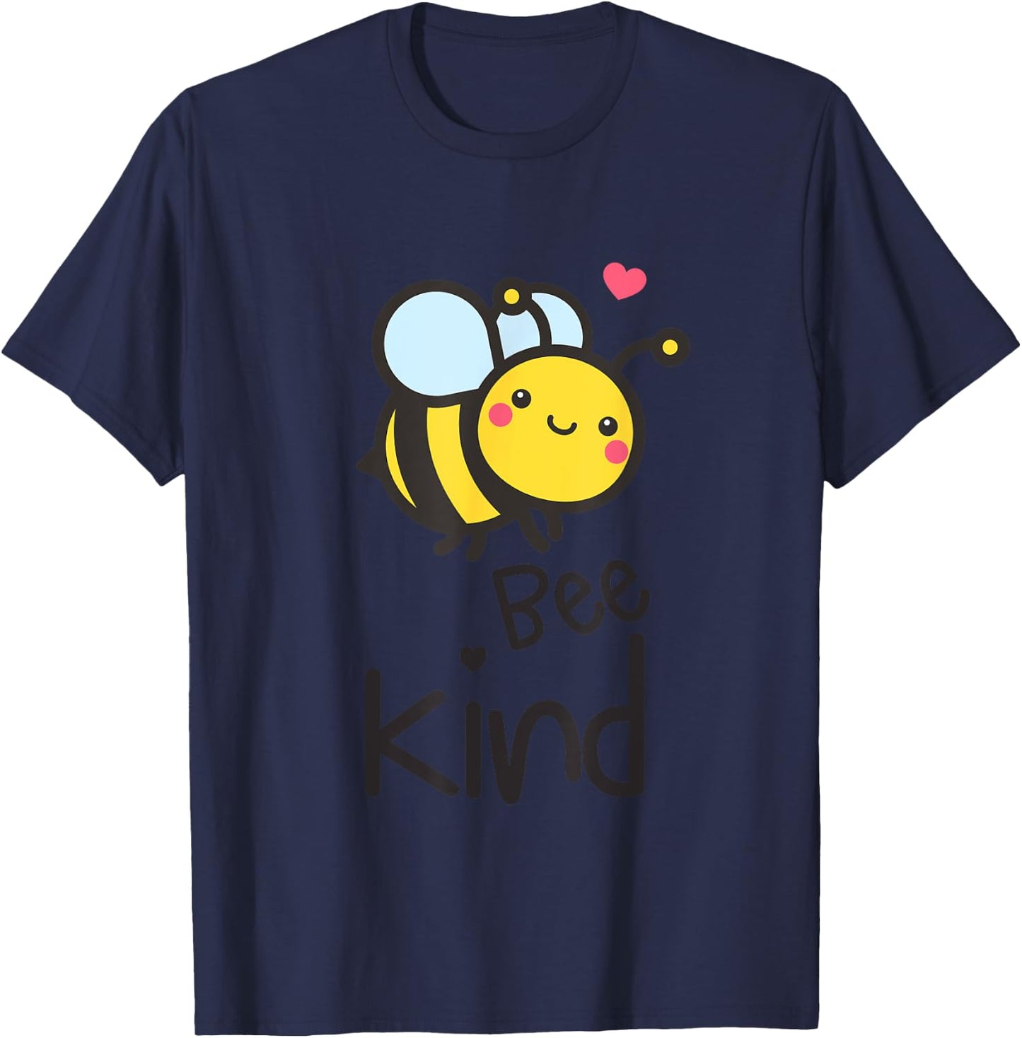 Bee Kind Bumble Bee Anti Bullying Teacher Kindness Matters Women Girls Kids T-Shirt - T-Shirt | Navy