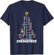 Science Christmas Oh Chemist Tree Chemistree Chemistry T-Shirt - T-Shirt | Navy