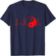 Heartbeat Yin Yang T-Shirt - T-Shirt | Navy