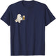 Little Ghost Drinking Beer Funny Halloween Costume Men Women T-Shirt - T-Shirt | Navy