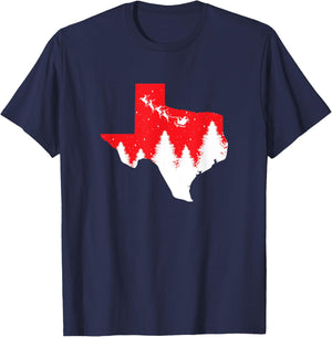 Texas Matching Family Christmas Shirts Pajamas Top T-Shirt - T-Shirt | Navy