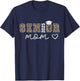 Proud mom Class of 2025 Senior Graduate Senior 25 Graduation T-Shirt - T-Shirt | Navy