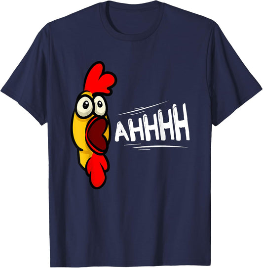 Rubber Chicken Costume AHHHH Toy Rubber Chicken T-Shirt - T-Shirt | Navy