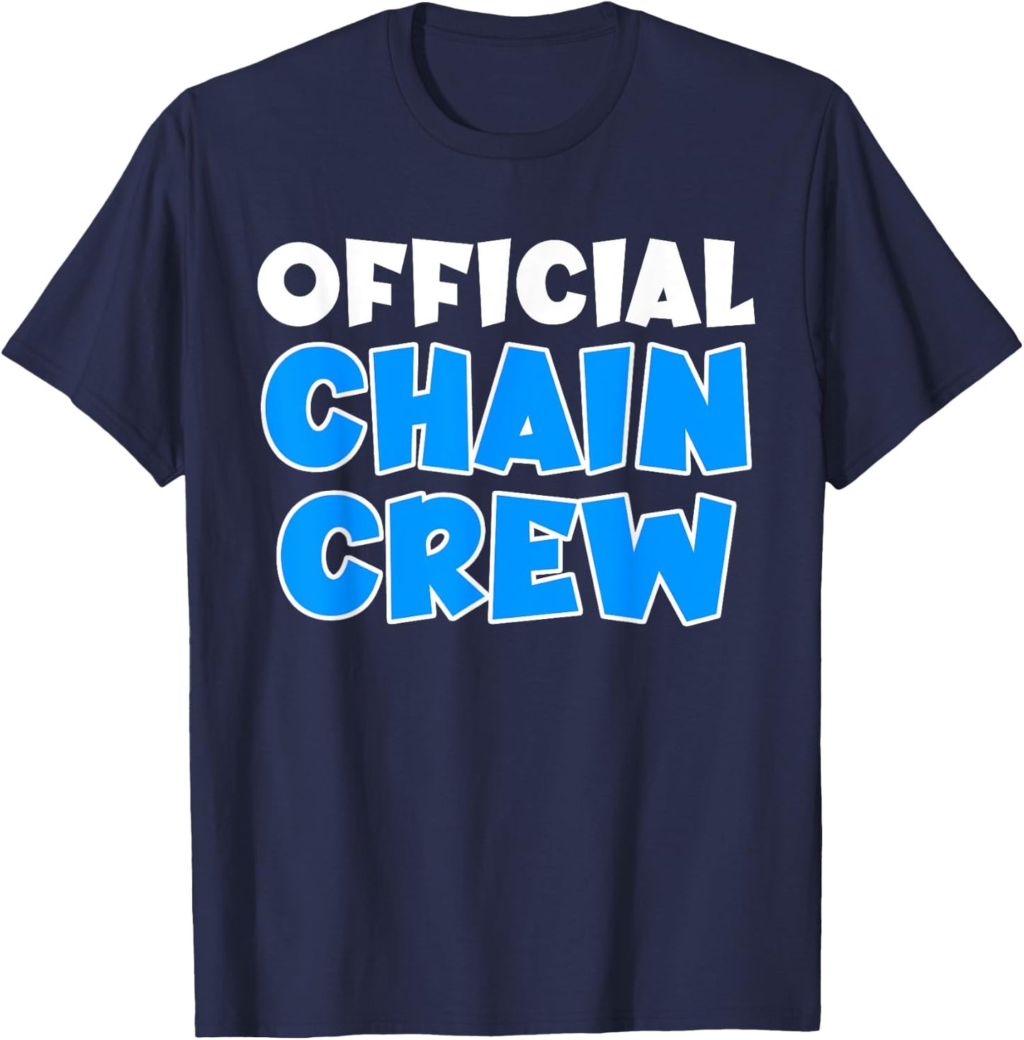 Official Chain Crew American Football Game T-Shirt - T-Shirt | Navy