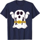Funny Ghost Plumber Halloween Costume Repairman or Mechanic T-Shirt - T-Shirt | Navy