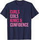 Curls Coils Kinks & Confidence Apparel T-Shirt - T-Shirt | Navy