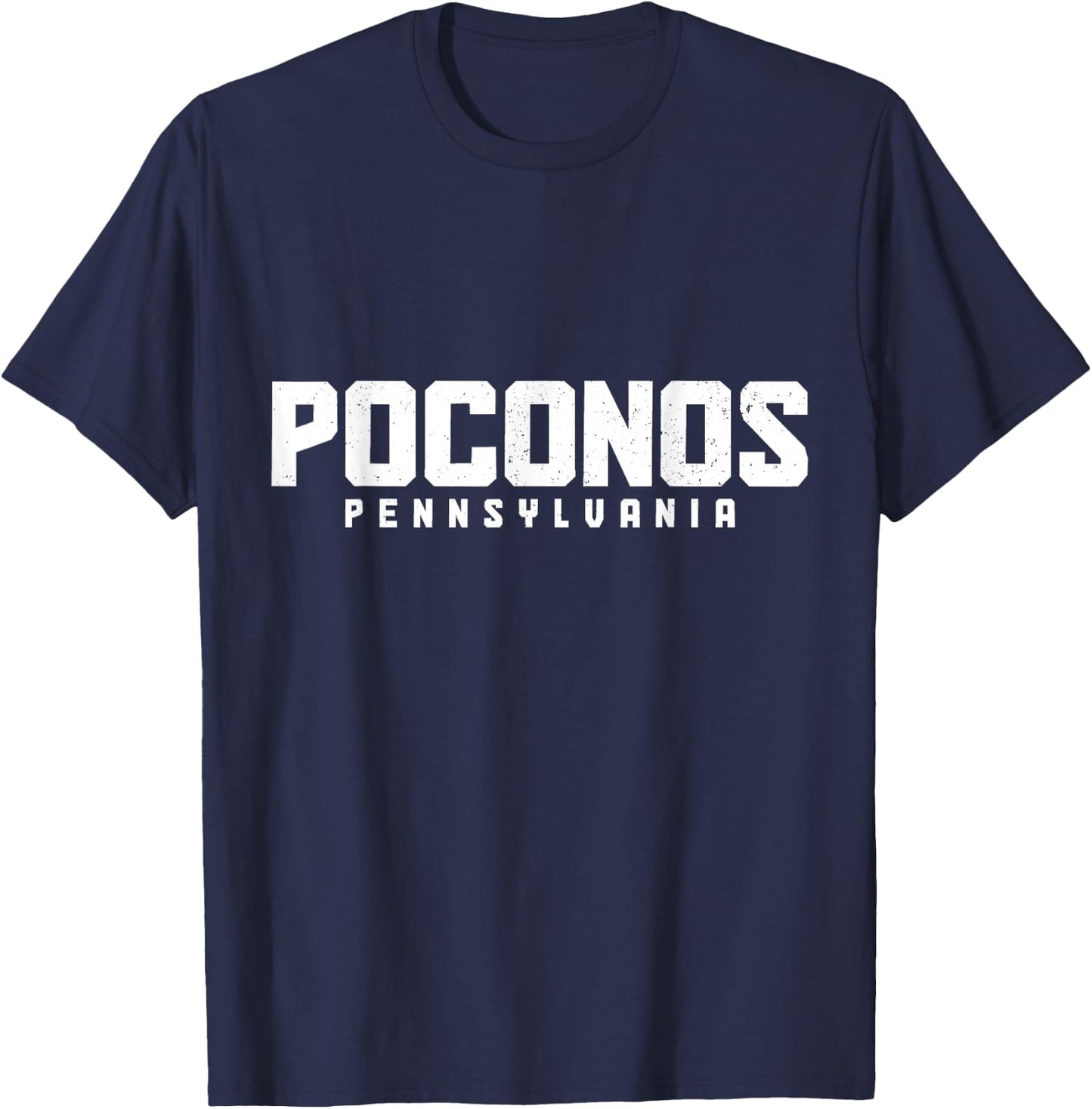 Poconos Pennsylvania Vintage Pocono Mountains T-Shirt - T-Shirt | Navy