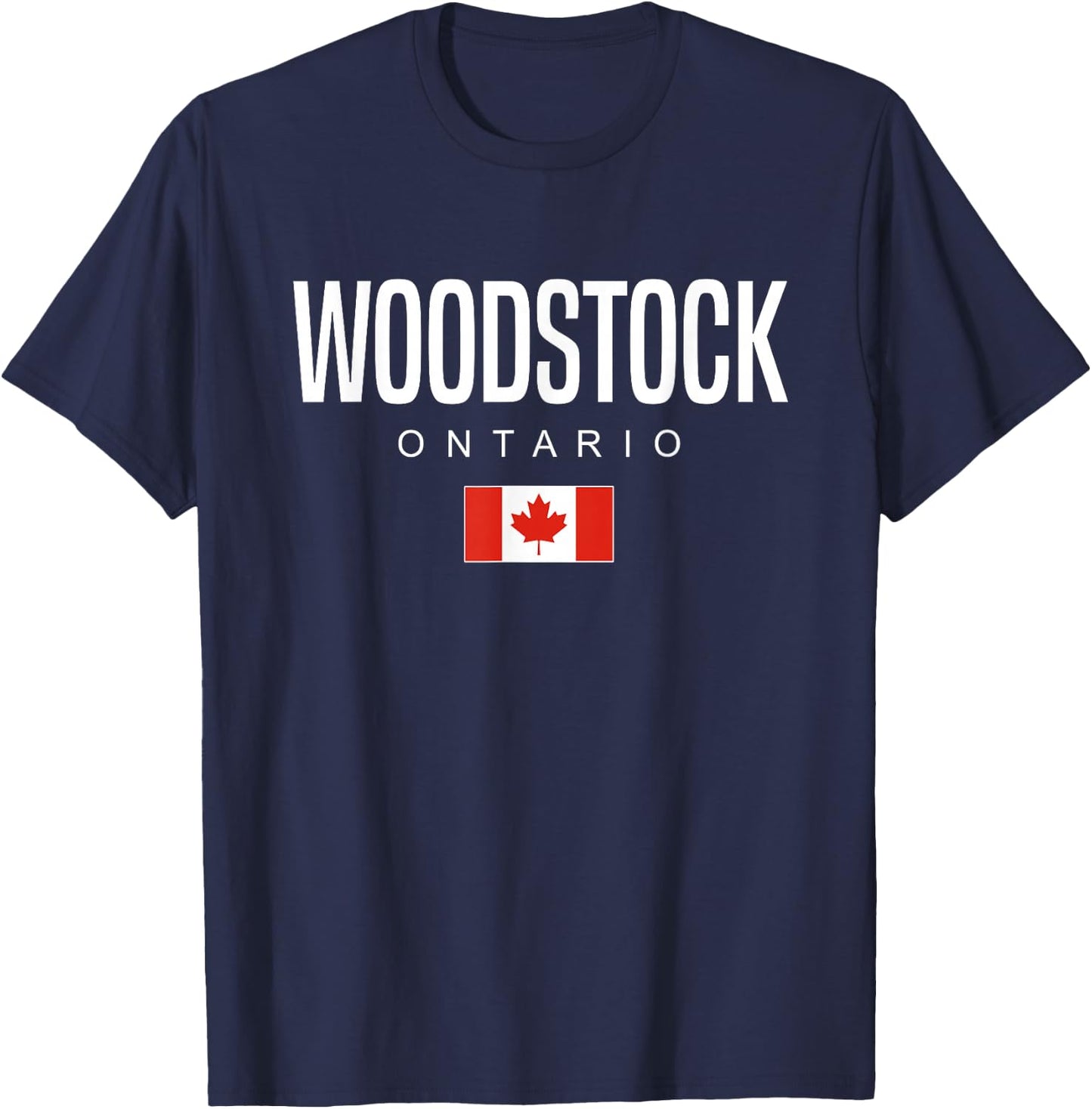Woodstock Ontario Canada T-Shirt - T-Shirt | Navy