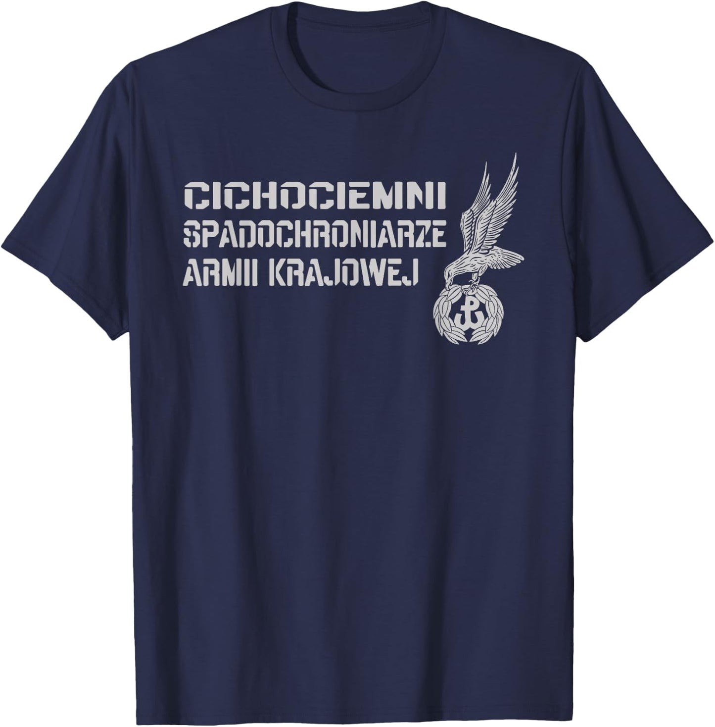 Cichociemni Polish Special Force Paratroopers Military WW2 T-Shirt - T-Shirt | Navy