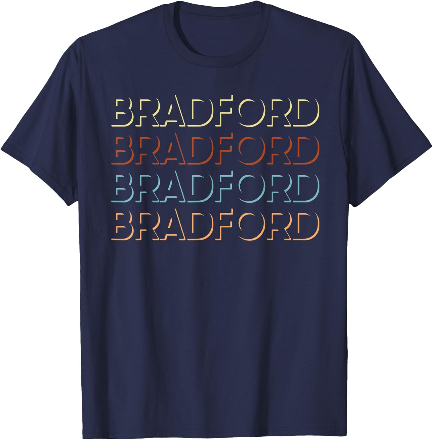 Bradford First Name My Personalized Named T-Shirt - T-Shirt | Navy