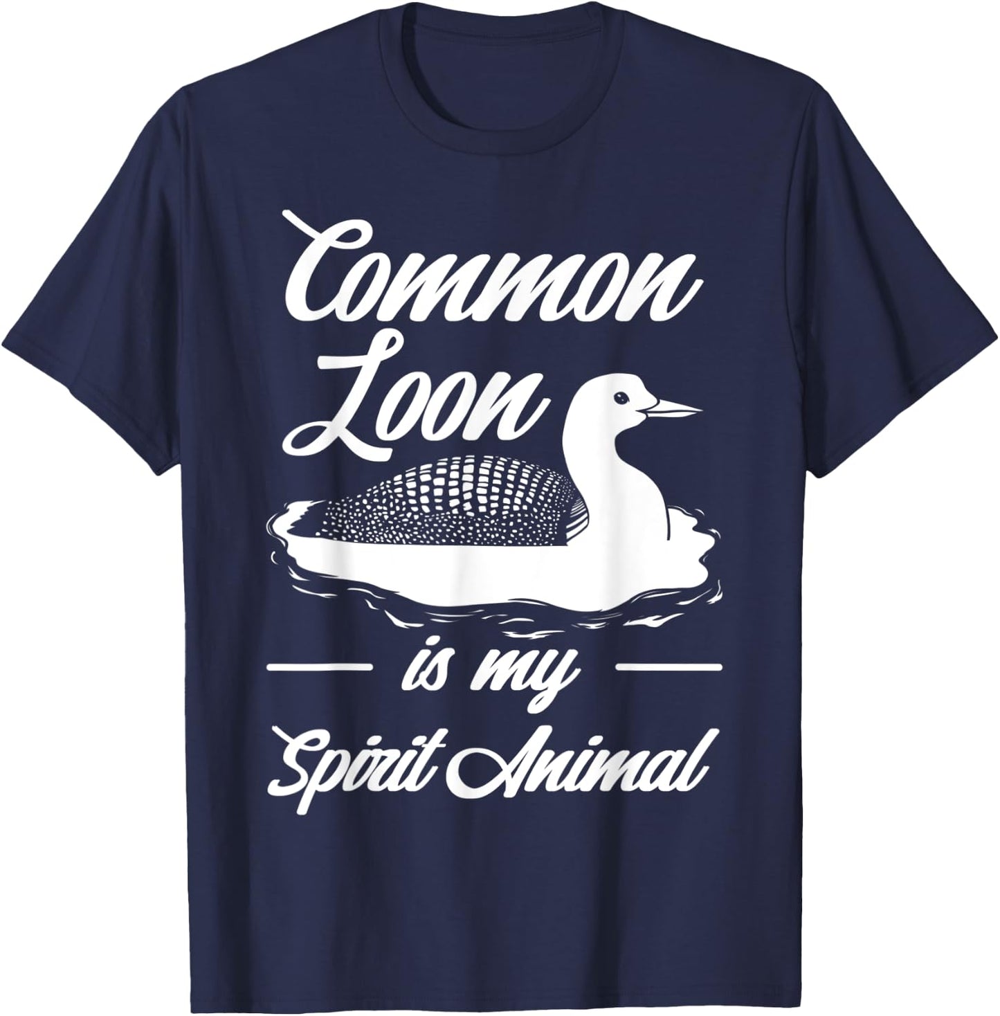 Common Loon Bird Ducks Funny Cute T-Shirt - T-Shirt | Navy