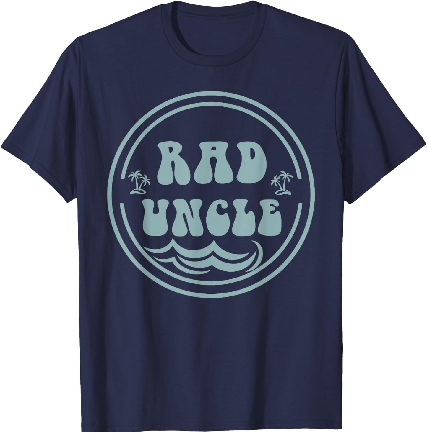 Rad Uncle Surf Matching Birthday The Big One 1st Birthday T-Shirt - T-Shirt | Navy