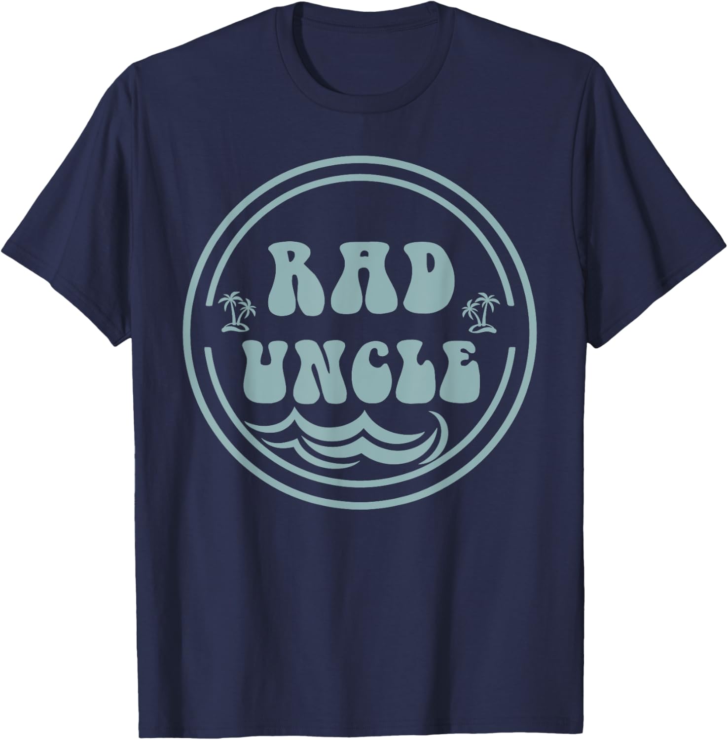 Rad Uncle Surf Matching Birthday The Big One 1st Birthday T-Shirt - T-Shirt | Navy