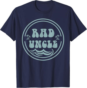 Rad Uncle Surf Matching Birthday The Big One 1st Birthday T-Shirt - T-Shirt | Navy