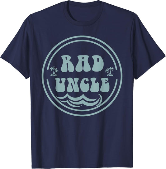 Rad Uncle Surf Matching Birthday The Big One 1st Birthday T-Shirt - T-Shirt | Navy