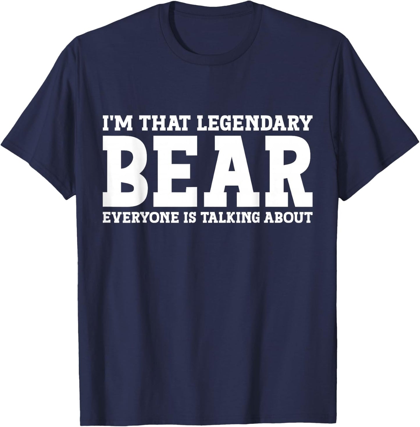 Bear Personal Name Funny Bear T-Shirt - T-Shirt | Navy