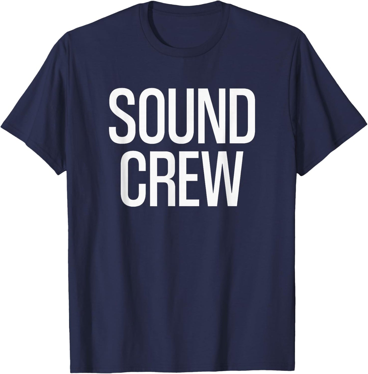 Bold Sound Crew Text | Film Crew T-Shirt - T-Shirt | Navy