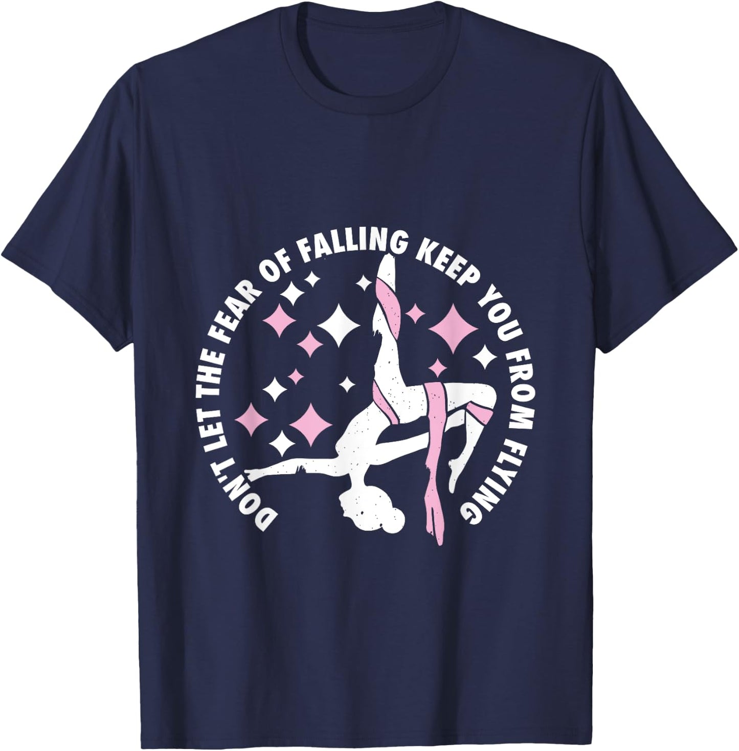 Aerialist | Aerial Yoga | Circus Artist from Silk Acrobatics T-Shirt - T-Shirt | Navy