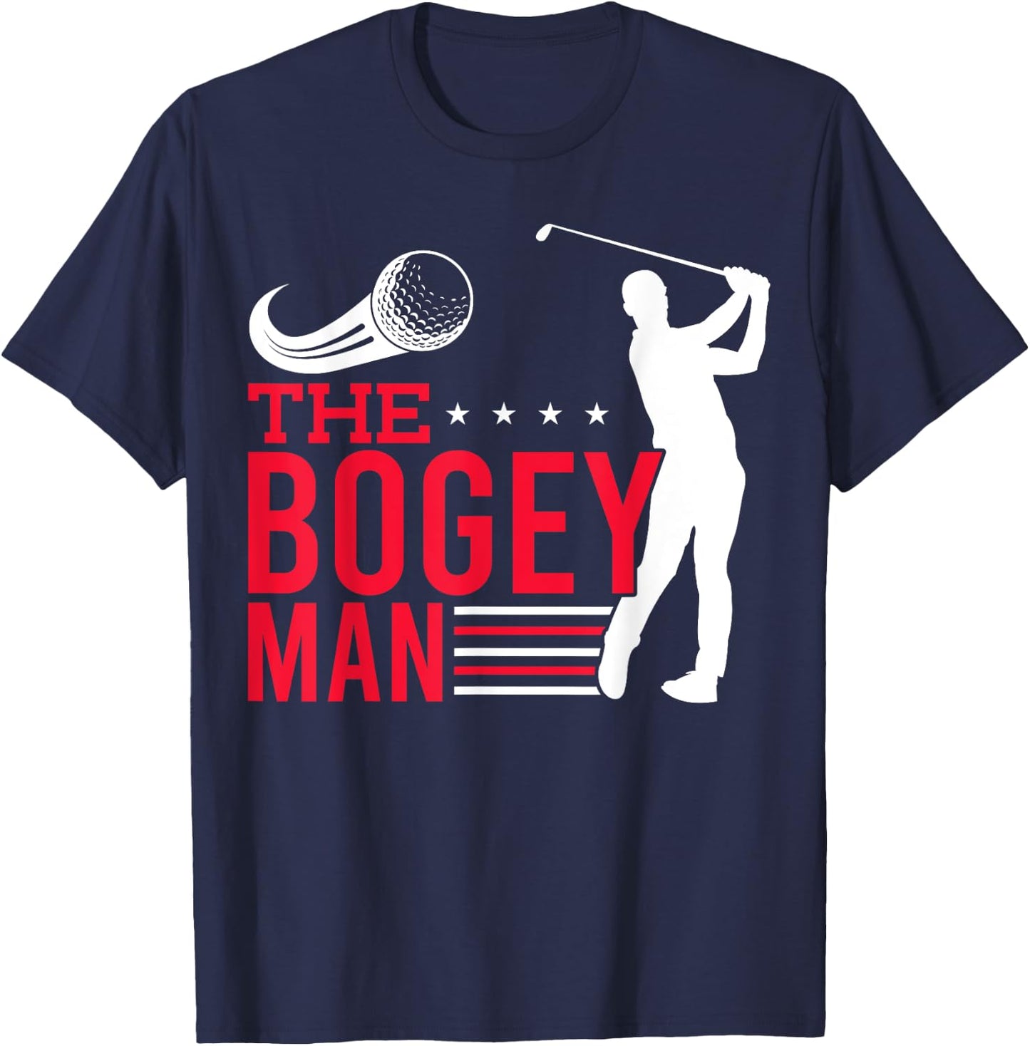 Golfer The Bogey-Man Golf Player T-Shirt - T-Shirt | Navy
