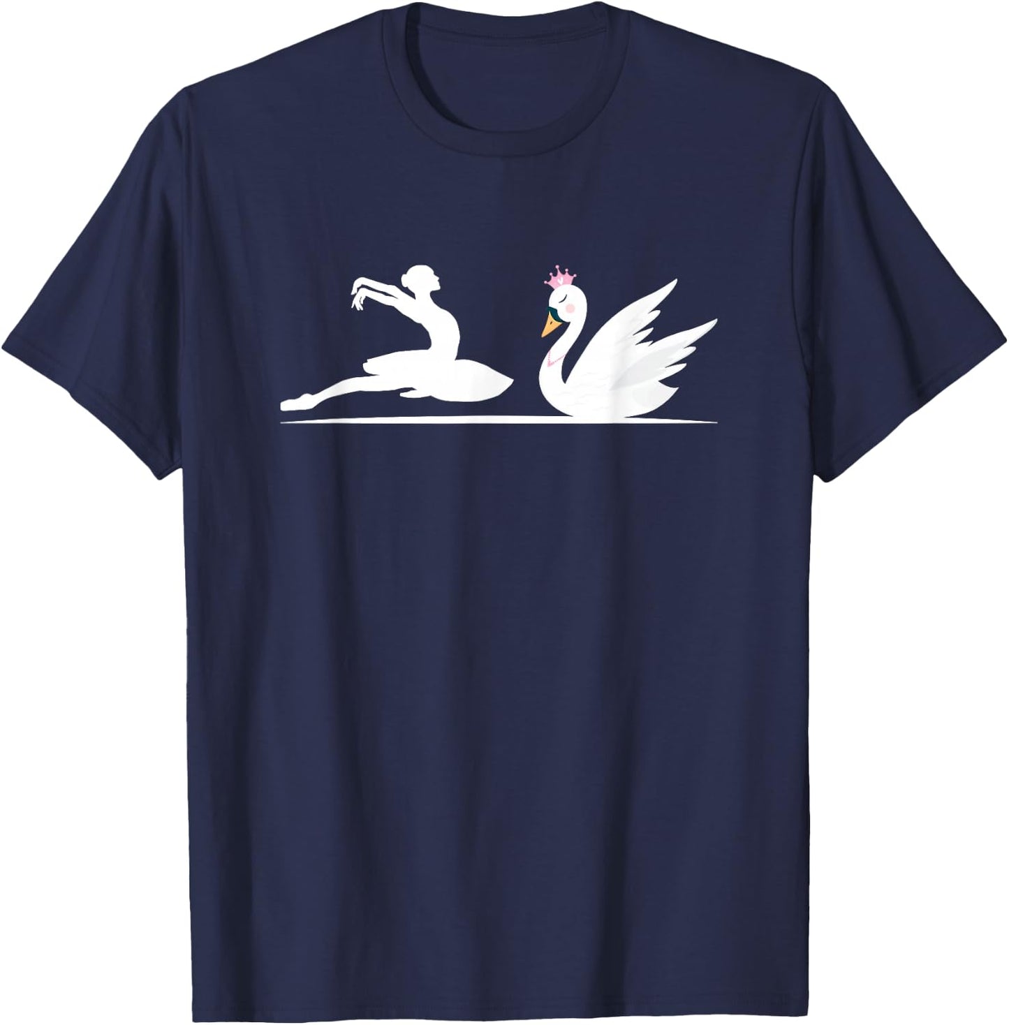 Swan Queen Ballet | Waterfowl | Swan Lovers T-Shirt - T-Shirt | Navy