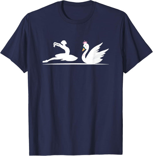 Swan Queen Ballet | Waterfowl | Swan Lovers T-Shirt - T-Shirt | Navy