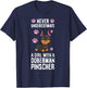 Never Underestimate A Girl With A Doberman Pinscher T-Shirt - T-Shirt | Navy